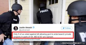 Congress Quietly Passed a Bill Allowing Warrantless Searches of Homes&mdash;Only 1% Opposed It