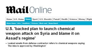 Plan to Blame Assad for 'False Flag' Chemical Attacks goes back to 2013 as dailymail published then deletes leaked email story. : conspiracy