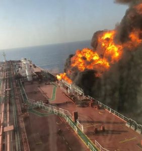Gulf of Oman attack – US says Iran is behind ‘torpedo’ attack on American-linked oil tanker and bombing of second ship