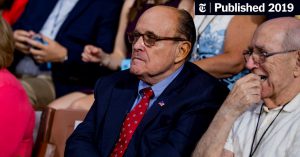 Giuliani Renews Push for Ukraine to Investigate Trump&rsquo;s Political Opponents - The New York Times